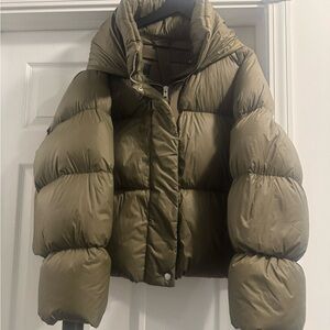 Olive Puffer Jacket